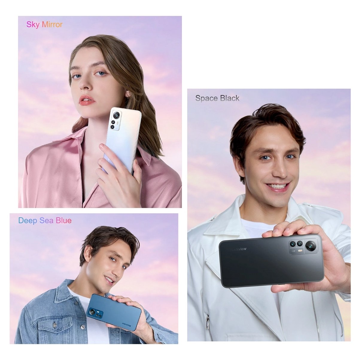 New Arrival Blackview A85 Android Smartphone Original 8GB 128GB 6.5 Inch with Side Fingerprint Identification 3G 4G Mobile Phone